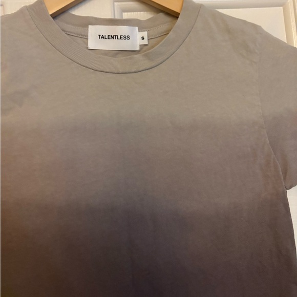 Talentless Ombre Shoer Brown Crop Tee Shirt  ✨Sz XS/S - Picture 3 of 7